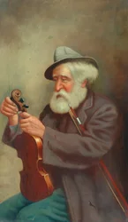 Old Man with a Violin